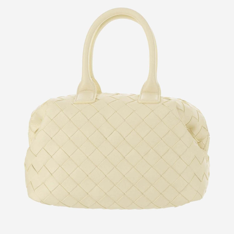 Bottega Veneta Mini Bauletto Top Handle Bag — Yellow Leather