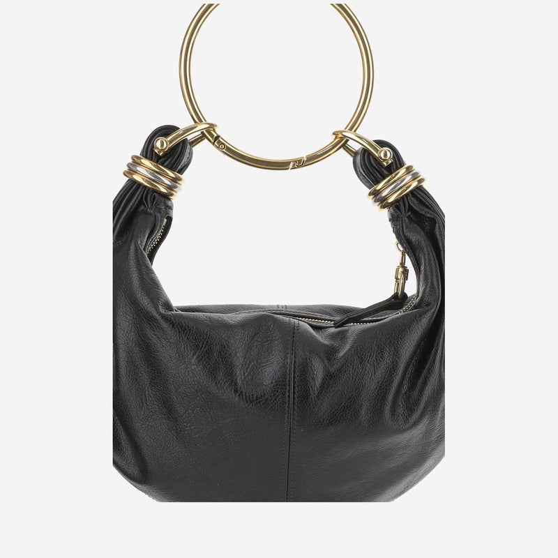 Chloé Calf Leather Hobo Shoulder Bag — Black