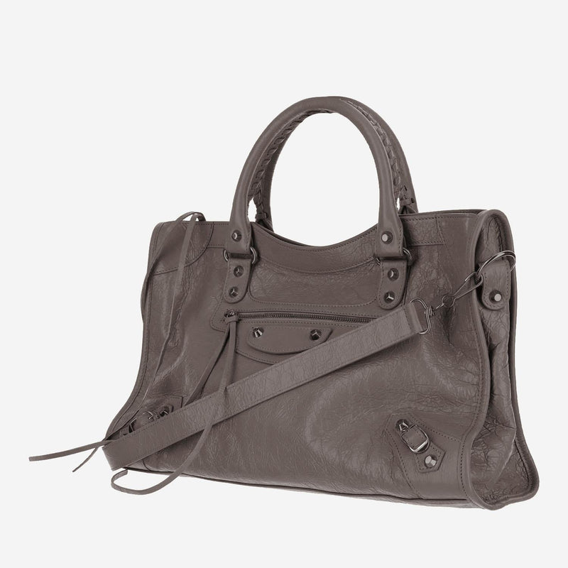 Balenciaga Tote Bag — Gray Leather