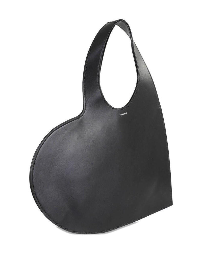 Coperni Shoulder Bag — Black Leather
