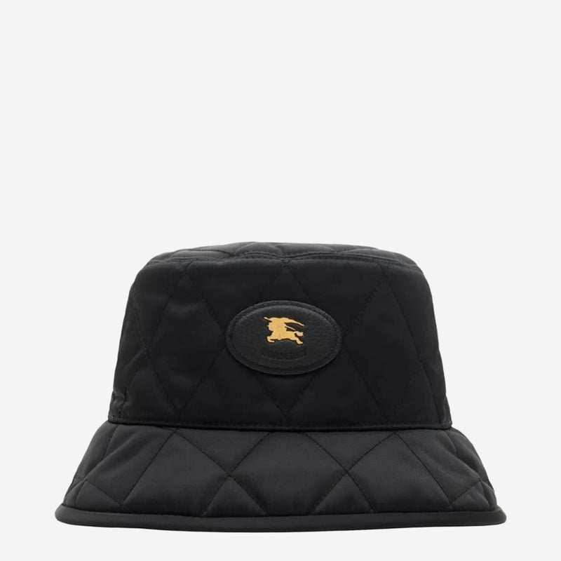 Burberry 8125534 Horseshoe-Quilted Bucket Hat — Black Polyamide