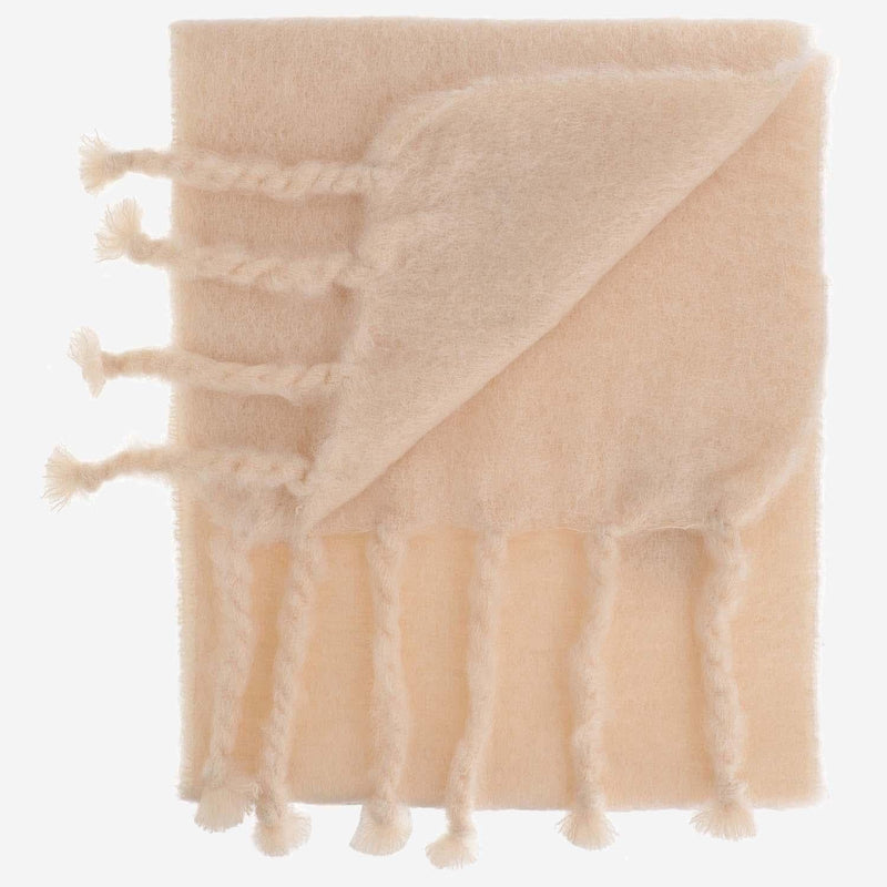 Jil Sander Brushed Mohair Blend Scarf — Rose Pink Scarfs