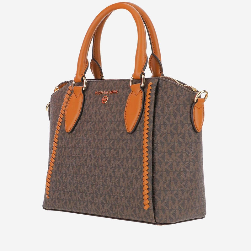 Michael Kors Sienna Shoulder Bag — Brown 89.pvc