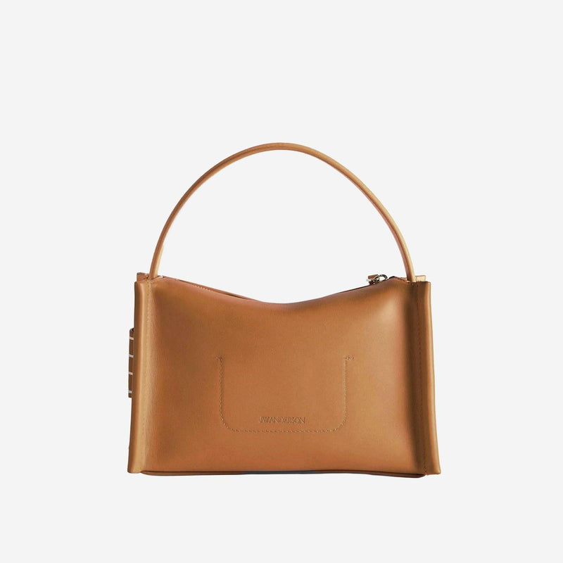 Jw Anderson Loafer Shoulder Bag — Brown Leather