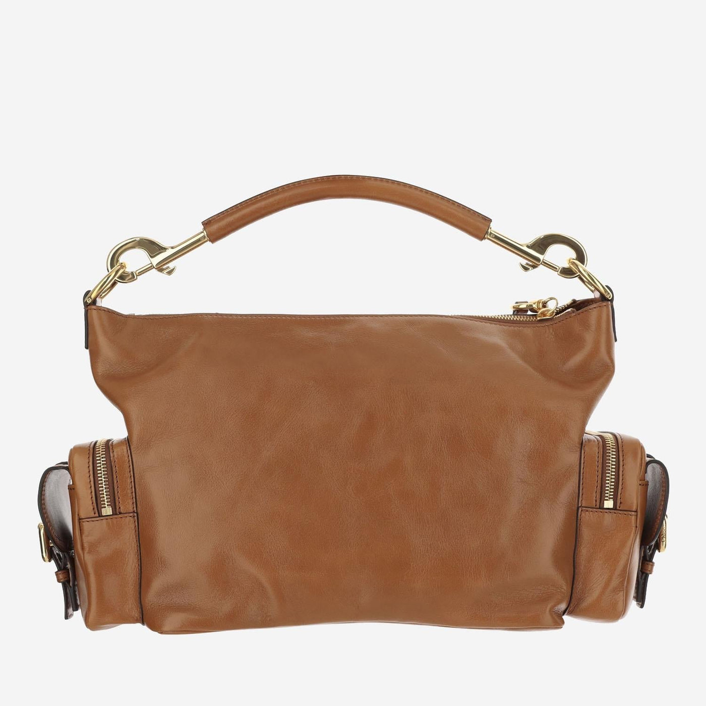 Chloé Buffalo Leather Camera Bag — Brown