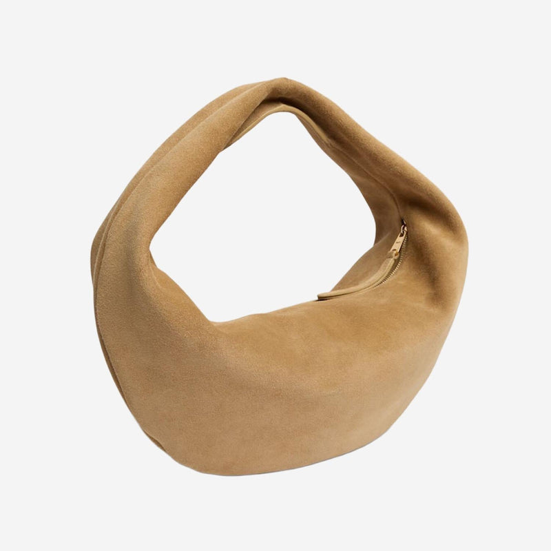 Khaite Olivia Hobo Bag — Beige Baby Calfskin Leather