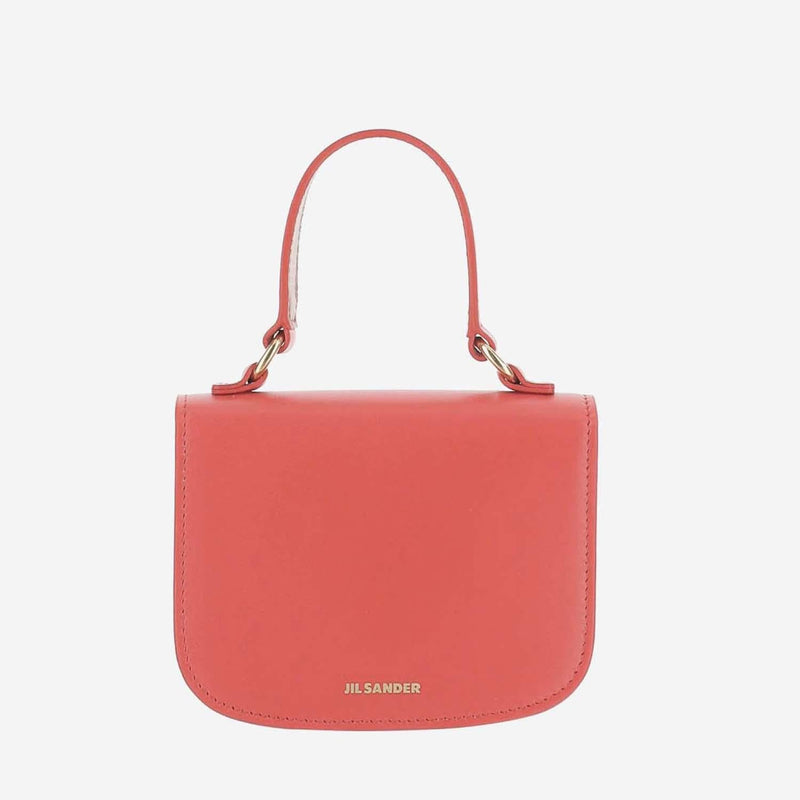 Jil Sander Top Handle Bag — Red Leather
