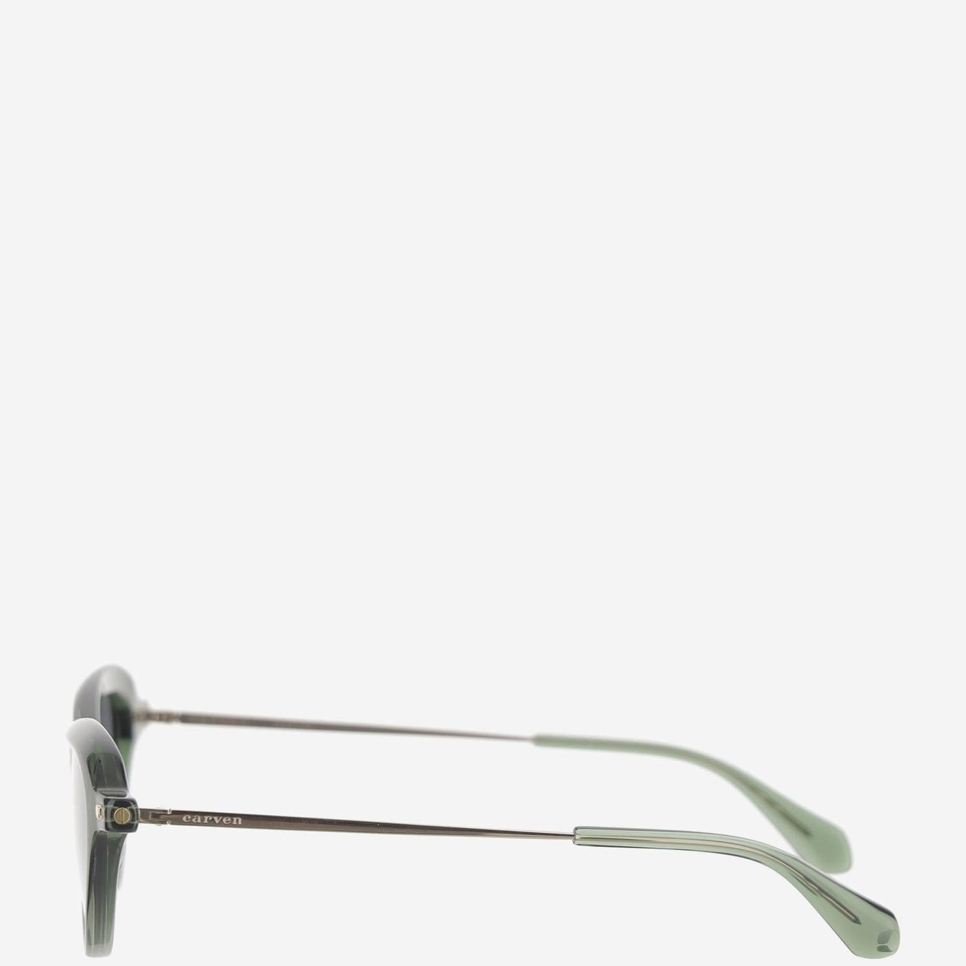 Carven Cc4096s Oval Acetate Sunglasses — Green