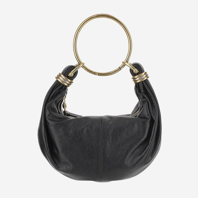 Chloé Calf Leather Hobo Shoulder Bag — Black