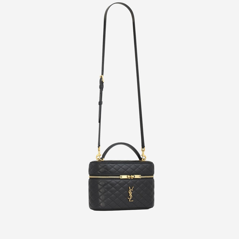 Saint Laurent Gaby Mini Bag — Black Lambskin Leather