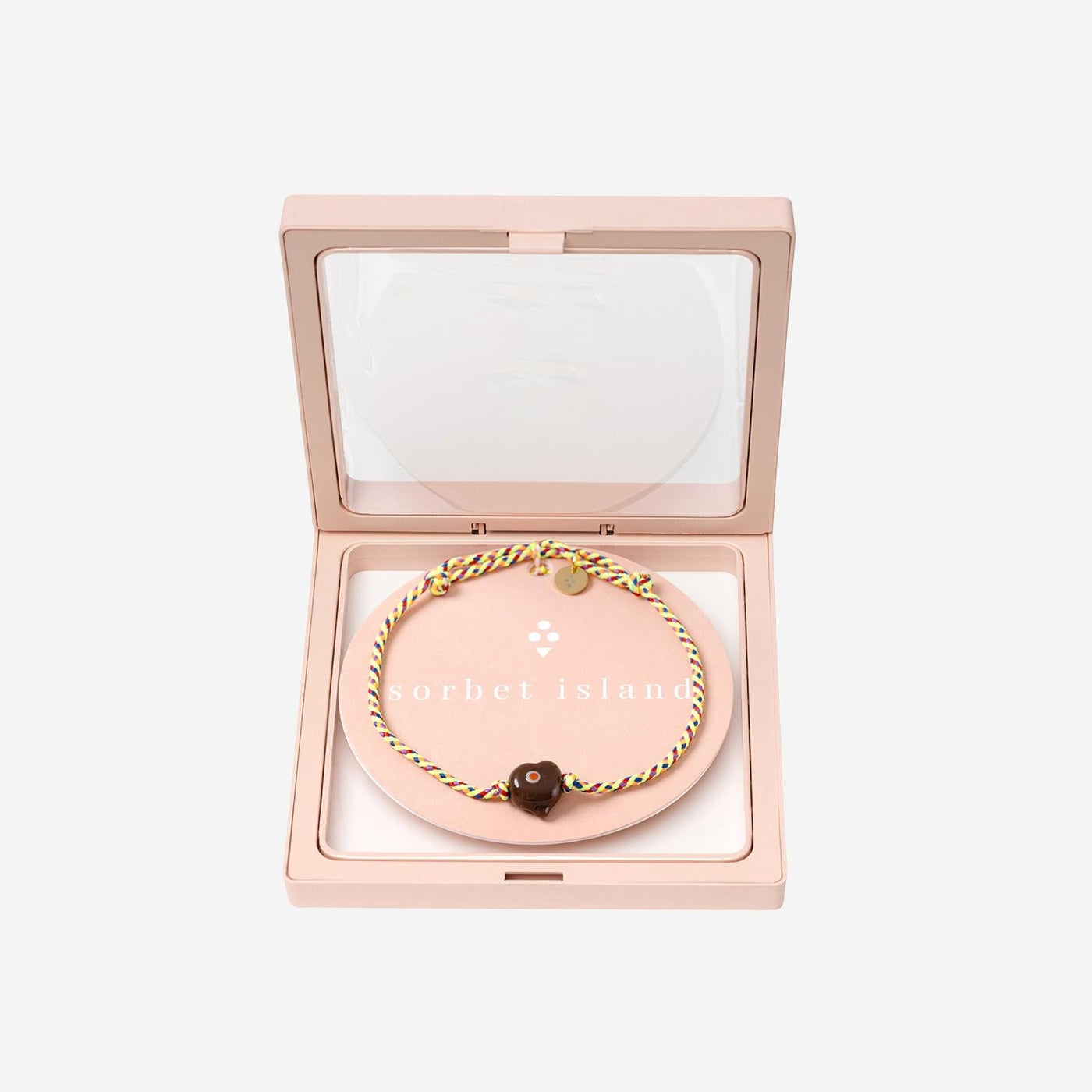 Sorbet Island Guardian Heart Bracelet — Multicolor Fabric Bracelets