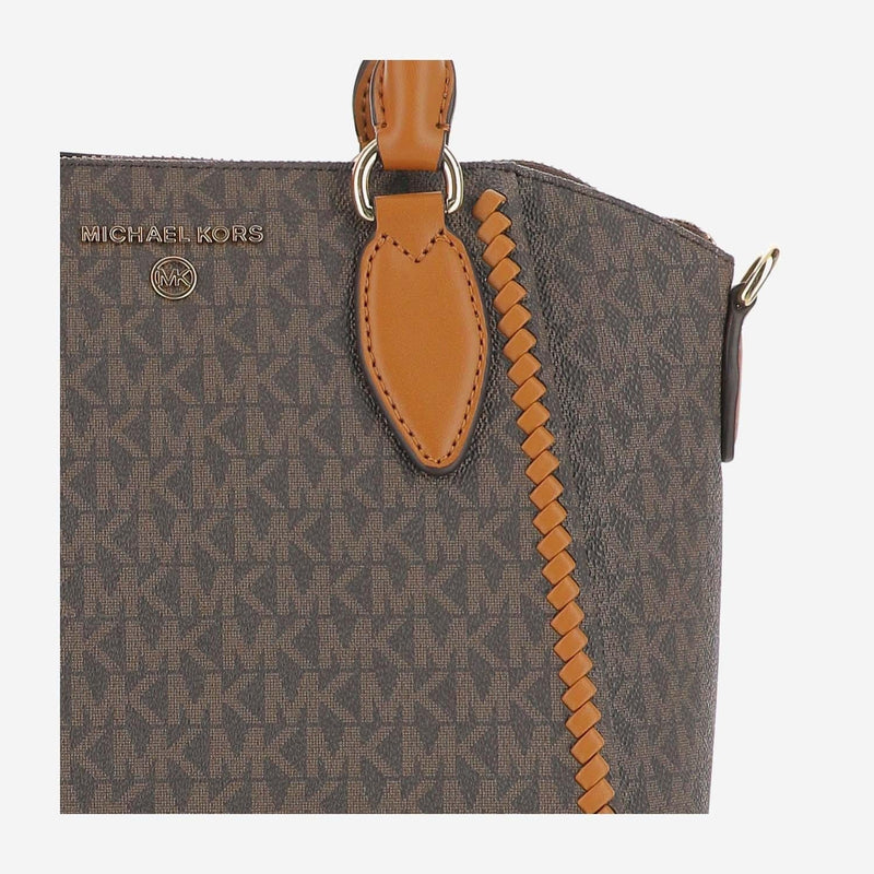 Michael Kors Sienna Shoulder Bag — Brown 89.pvc