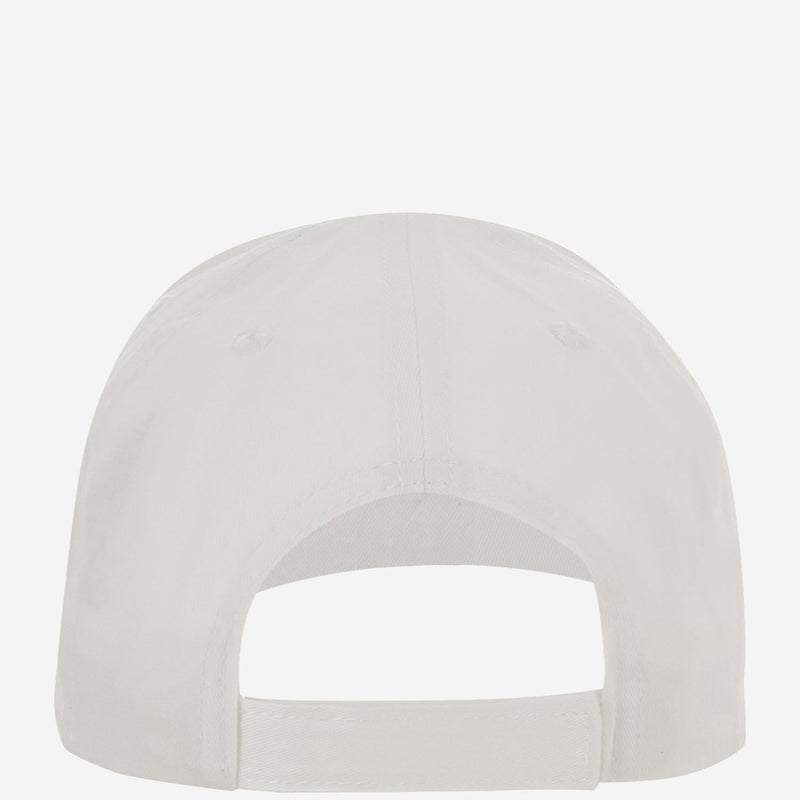 Autry Acpu063w Logo-Embroidered Cotton Baseball Cap — White Caps