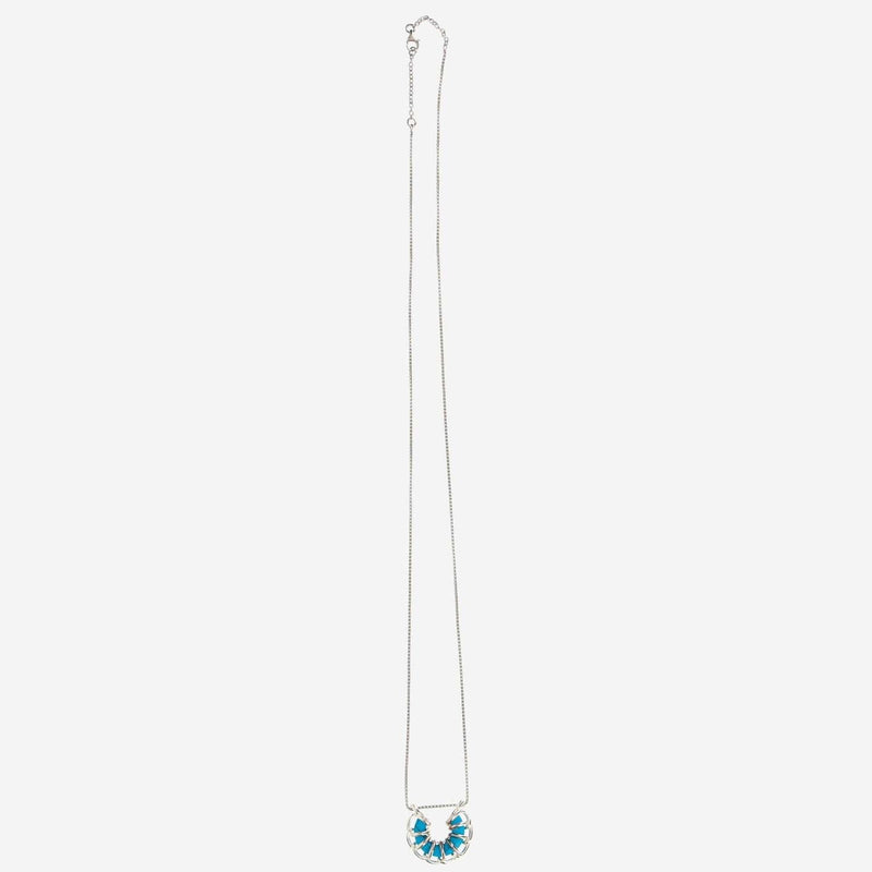Bottega Veneta Wave Necklace — Blue Turquoise Paste Necklaces