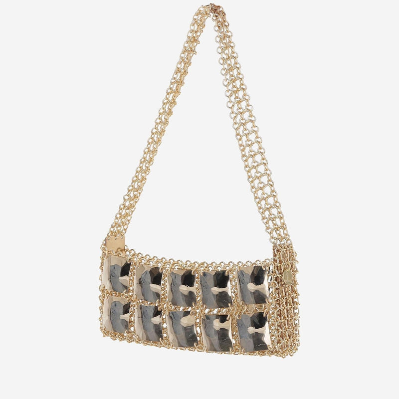 Silvia Gnecchi Minichoco Clutch — Gold Gold-plated Brass