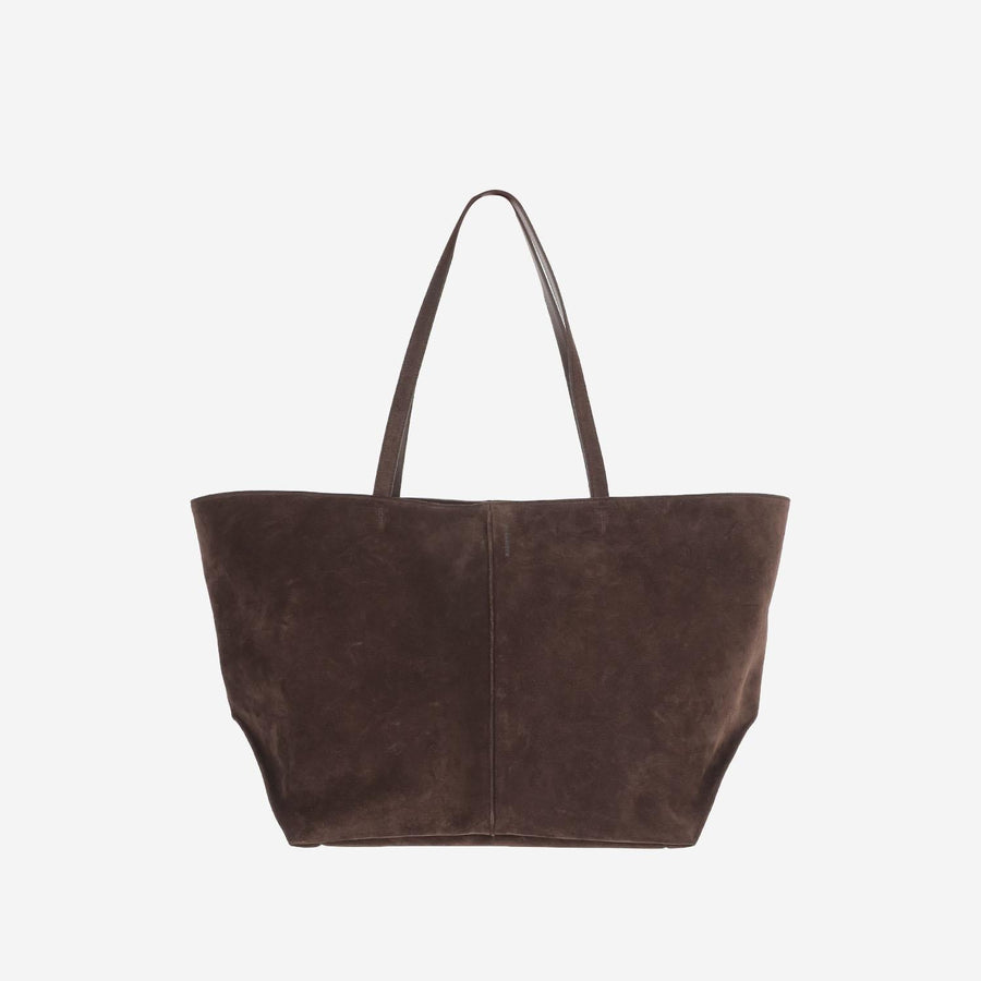 Jil Sander Suede Tote Bag — Brown