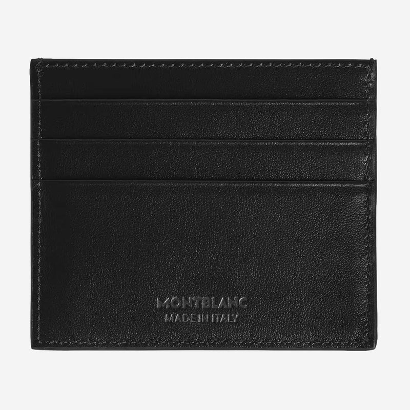 Montblanc Leather Card Case — Navy Cases