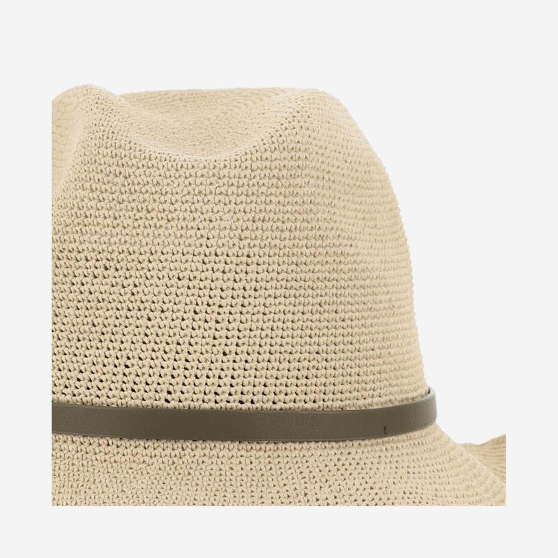 Filippo Catarzi Cat35 Paper Straw Sun Hat — Beige