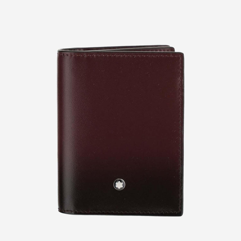 Montblanc Four-Compartment Leather Card Case — Brown Cases