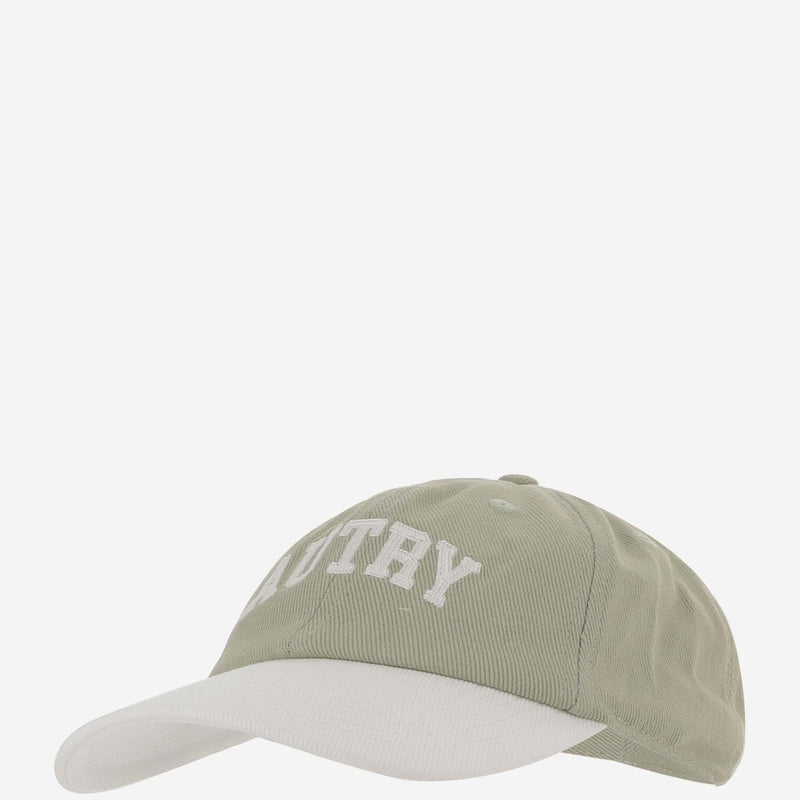 Autry Acpu068y Logo-Embroidered Cotton Baseball Cap — Green Caps