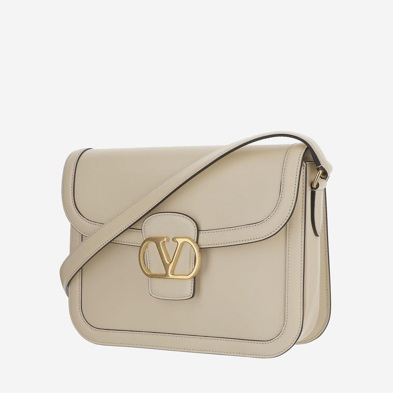 Valentino Garavani Shoulder Bag — Beige Calfskin