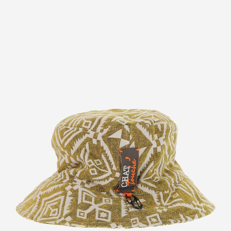 Chat Touché Cairo Bucket Hat — Yellow Cotton