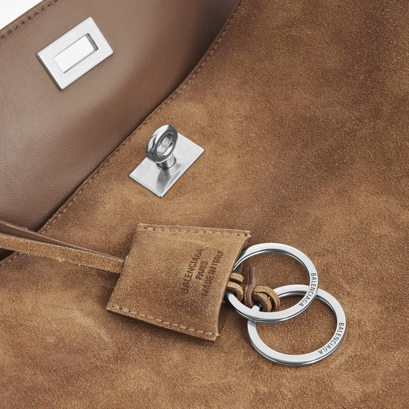 Balenciaga Rodeo Shoulder Bag — Brown Domesticated Calf Leather