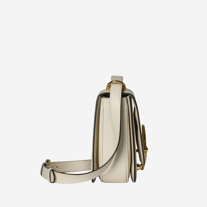 Gucci Siena Shoulder Bag — White Calfskin