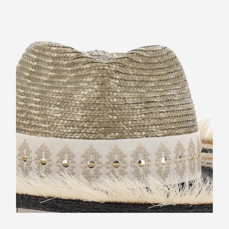 Ferruccio Vecchi 385981 Sun Hat — Beige Straw