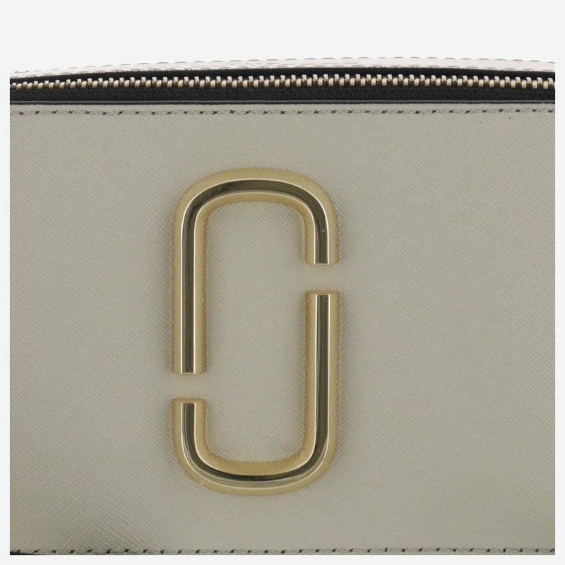 Marc Jacobs Snapshot Crossbody Bag — Beige Leather