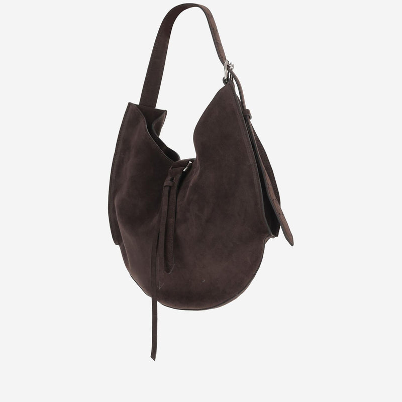 Radica Studio Shoulder Bag — Brown Suede