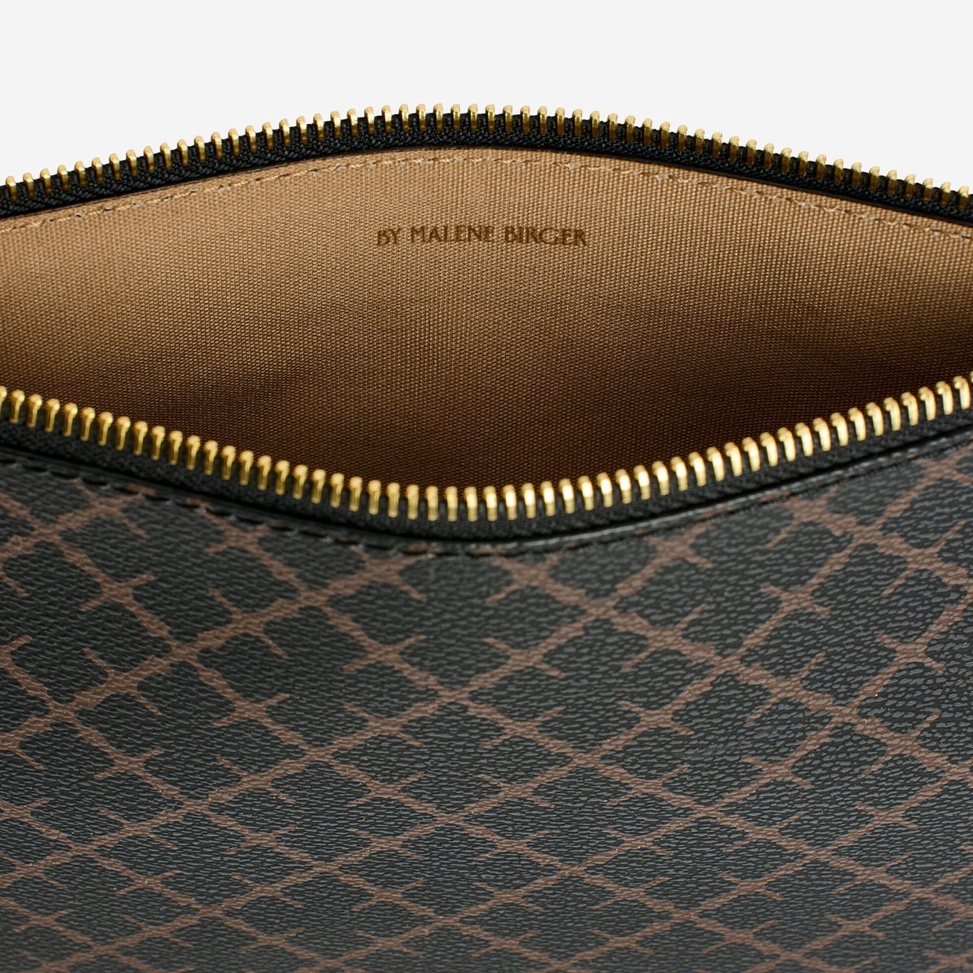 By Malene Birger Ivy Shoulder Bag — Brown Polyvinyl