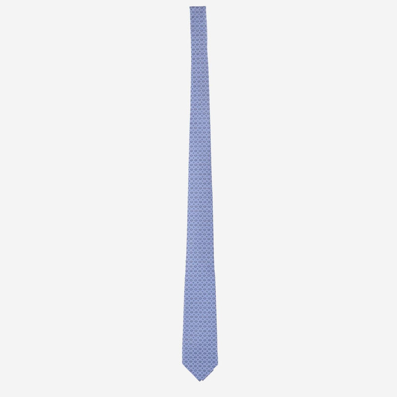 Gucci Gg Jacquard Silk Necktie — Light Blue Neckties