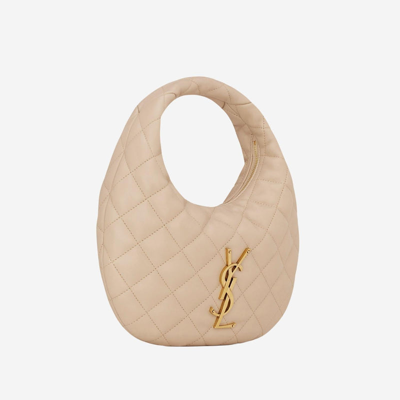 Saint Laurent Icare Shoulder Bag — Beige Nappa Leather