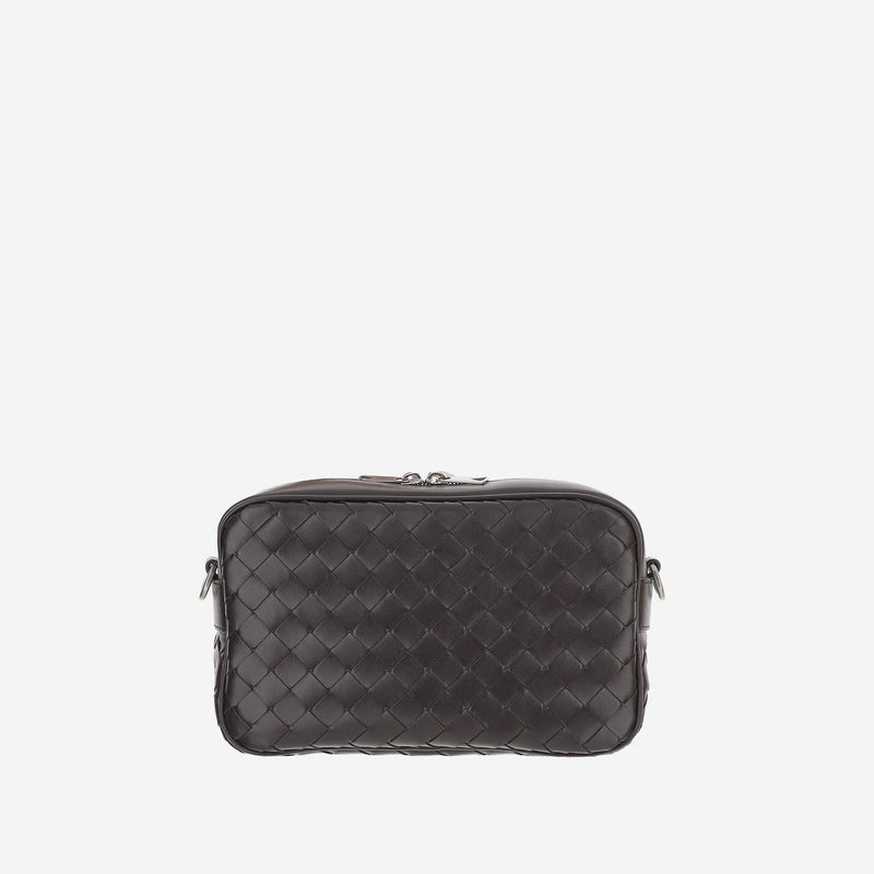 Bottega Veneta Intrecciato Calfskin Shoulder Bag — Brown