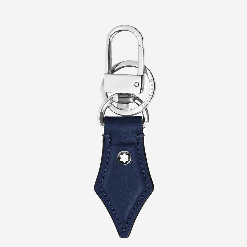 Montblanc Pennino Key Case — Navy Leather Keychains