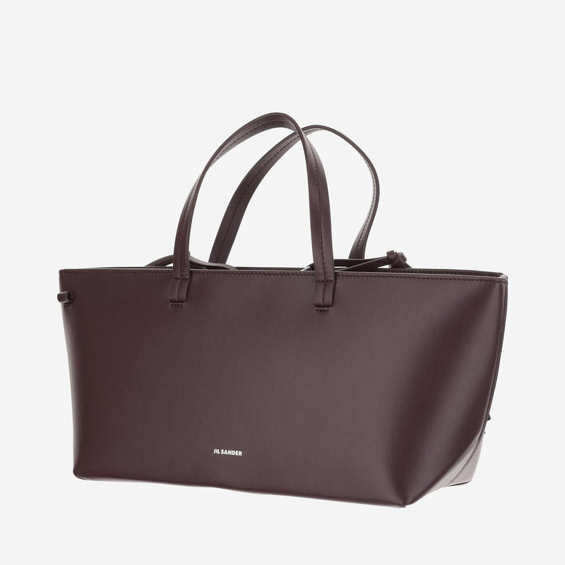 Jil Sander Shoulder Bag — Burgundy Calfskin