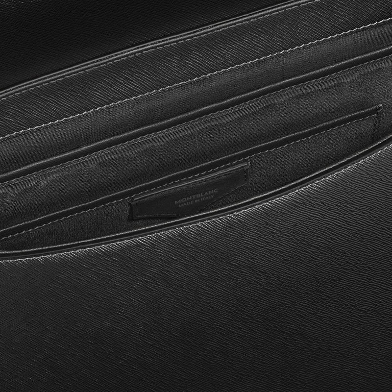 Montblanc Saffiano Leather Shoulder Bag — Black