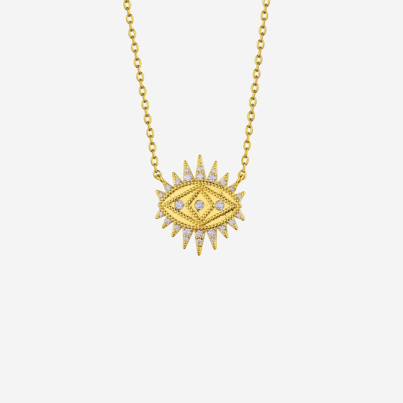 Mya Bay Crystal-Embellished Necklace — Gold Brass Necklaces