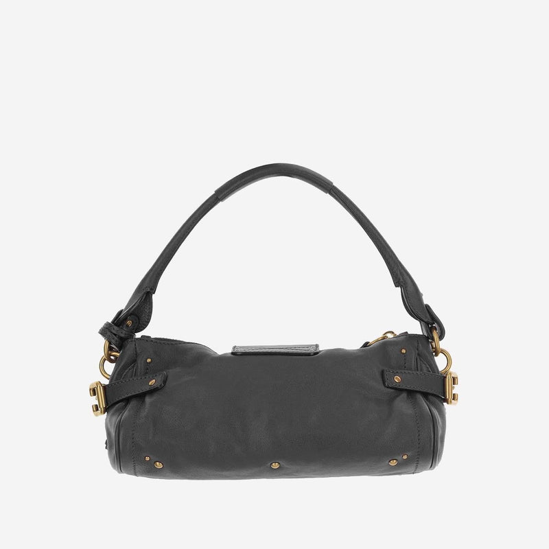 Chloé Paddington Shoulder Bag — Black Leather