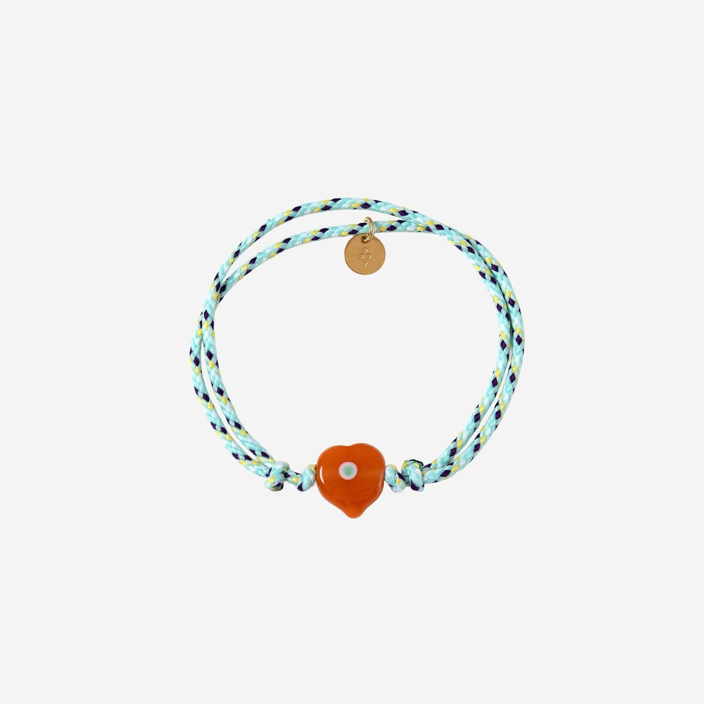 Sorbet Island Guardian Bracelet — Orange Fabric Bracelets
