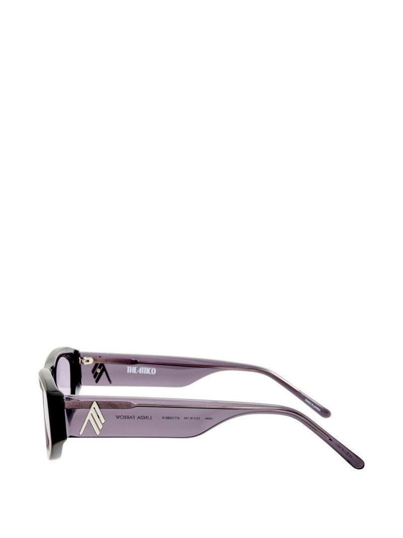 The Attico Attico80c4sun Sunglasses — Purple Frame: Acetate; Lenses: Nylon