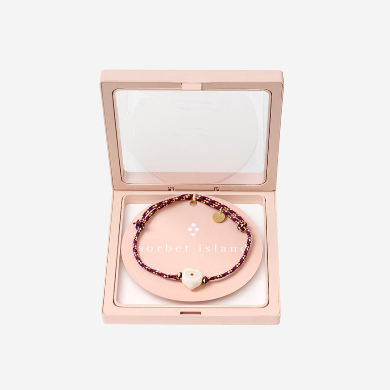 Sorbet Island Glass Bead Bracelet — Multicolor Fabric Bracelets
