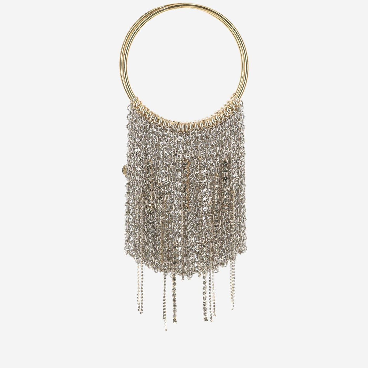 Silvia Gnecchi Lefluff Clutch — Silver Metal