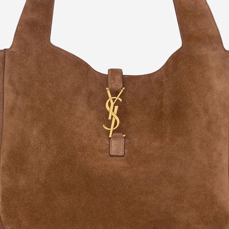 Saint Laurent Bea Shoulder Bag — Beige Suede