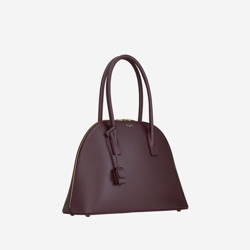 Saint Laurent Sac De Jour Top Handle Bag — Burgundy Leather
