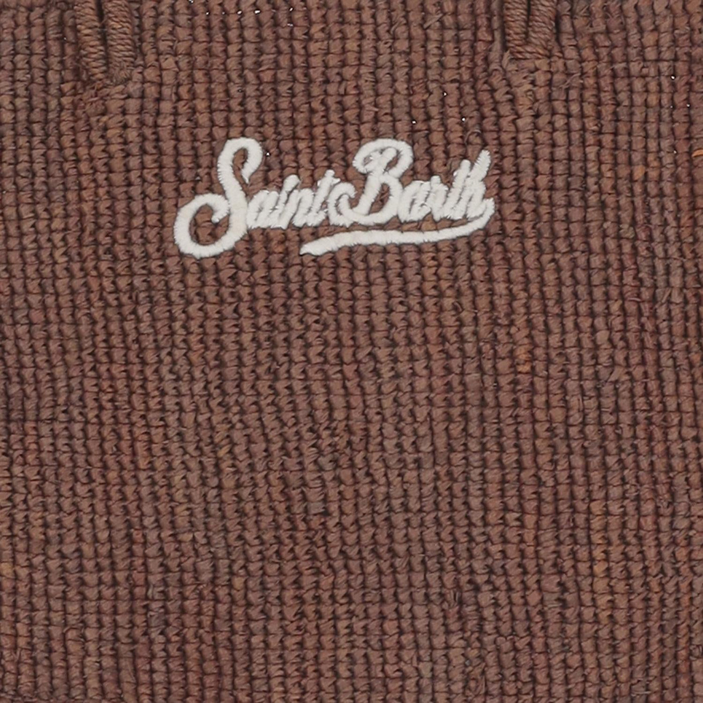 Mc2 Saint Barth Woven Raffia Shoulder Bag — Brown