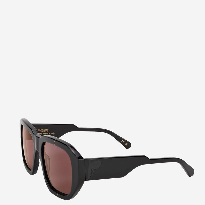 Face Hide Brokencosmo Sunglasses — Red Acetate