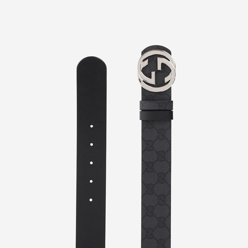 Gucci Gg Belt — Black Leather