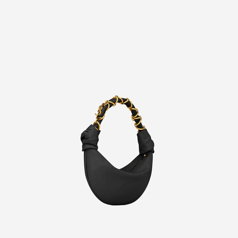 Saint Laurent Hobo Bag — Black Leather
